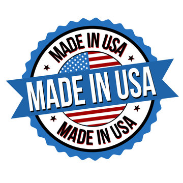 Made in USA label or sticker