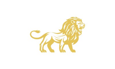 lion, yellow, l, logo, symbol, sign