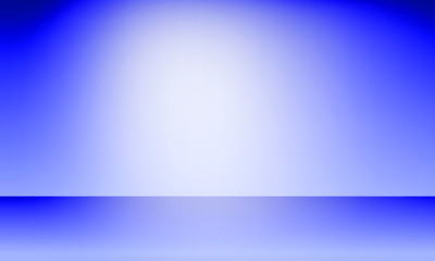 Studio backdrop, blue background with light spots effect