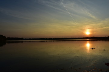Z&uuml;lpicher See im Abendrot
