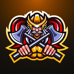 Odin esport mascot logo design