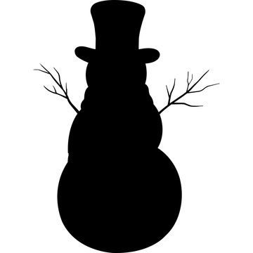 recommend clip art: Snowman Silhouette Vector