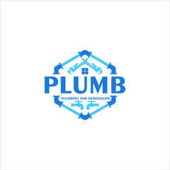 real estate company logo. Plumb vector