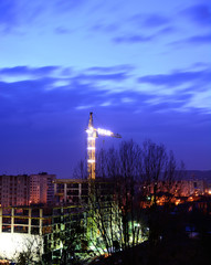 Naklejka premium lifting crane