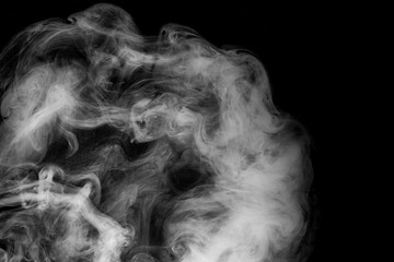 white smoke on a black background
abstraction