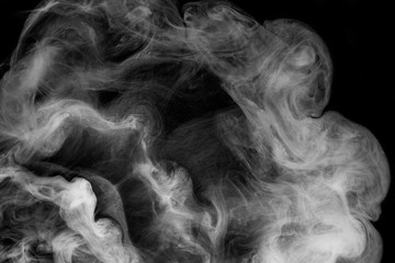 white smoke on a black background
abstraction