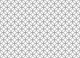 Seamless overlapping pattern vector illustration