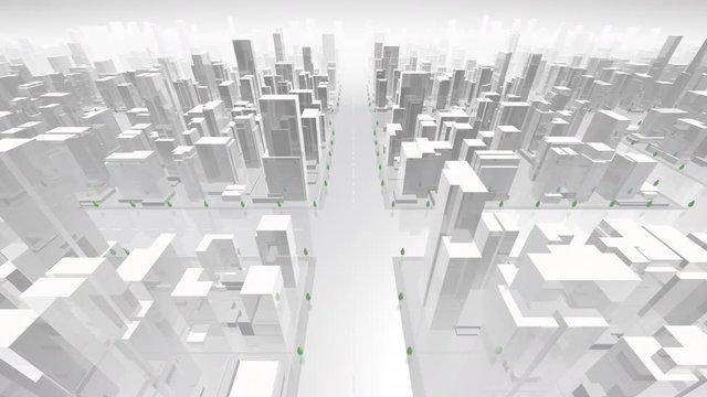City Building Simple Modern Skyscraper business street background