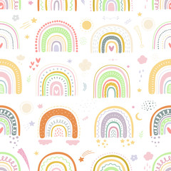 Vector seamless pattern. Kids background