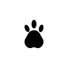 animal foot print logo vector