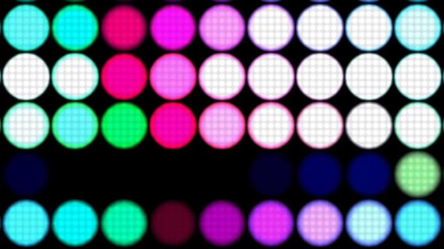 colorful led lights flashing shining brightly. Beautiful color reflector nightclub. disco background