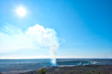 Fototapeta na wymiar キラウエア火山　ハワイ島　2014年撮影　火山