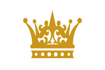golden crown vector illustration