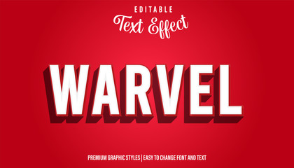 Warvel Movie Title Style Editable Text Effect