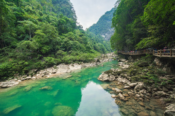 Fototapeta na wymiar Daqikong Scenic Area, Libo County, Southeast Guizhou, Guizhou, China