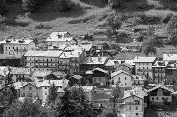 The village of Crépin, Valtournenche, Aosta Valley