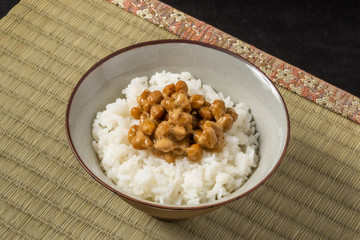 なっとう　Fermented health food of soybeans natto