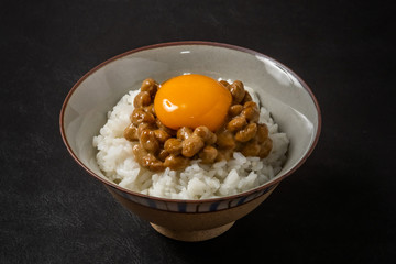 なっとう　Fermented health food of soybeans natto