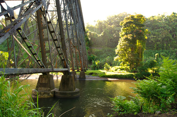 Hakalau Bridge　ハワイ島の鉄橋 ヒロ