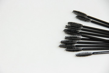 mascara brush on white