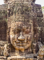 Face tower at Angkor Thom - Siem Reap, Cambodia