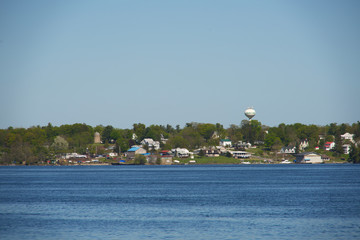 A small town on a river 