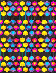Elagance mix object pattern with color backgound