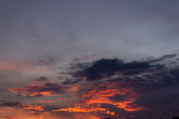 Fototapeta premium dramatic sky at sunset