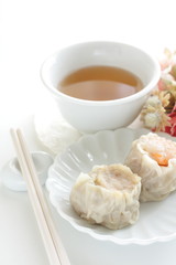 Chinese food, shumai steamed dumpling for yum cha food