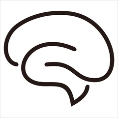 Creative Brain Concept Logo Design Template Line designs
