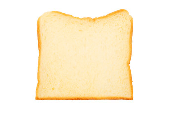 Sliced bread isolated on white background