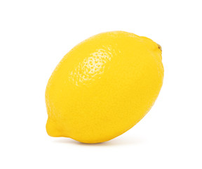 Ripe lemon fruit isolated on white background with clipping path.