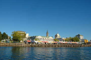 Valdivia Chile calle, edificio, arquitectura, ciudad, casa, poblado, viejo, urbana, alojar, casa, viajando, europa, cielo, pueblo, edificio, carretera, variopinto, turismo, paisaje urbano, verano, por