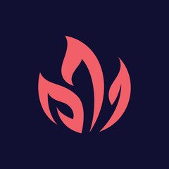 Leaf Flat Logo Design