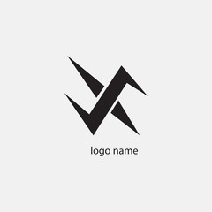 letter X creative logo, for companies, vector design