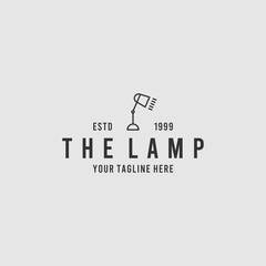 The lamp minimalist logo design inspiration