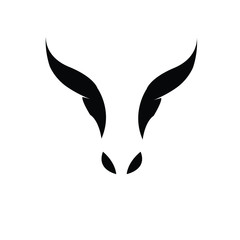 creative bull head for a logo icon vector art design  