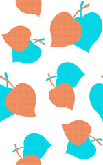 Elagance mix object pattern with color backgound