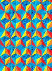 Fototapeta na wymiar Elagance mix object pattern with color backgound