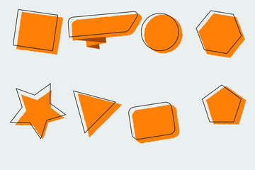 sales tag empty template design