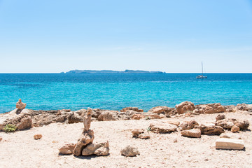 Sea landscape with the view of Cabrera Island, Majorca