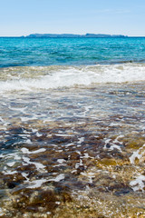 Sea landscape with the view of Cabrera Island, Majorca