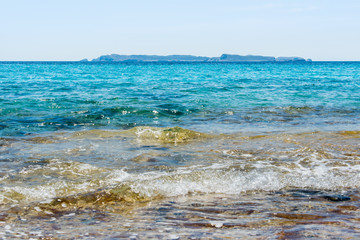 Sea landscape with the view of Cabrera Island, Majorca