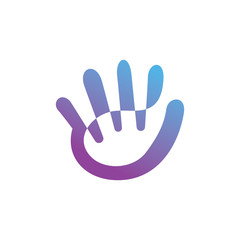 Fototapeta premium Hand vector Logo