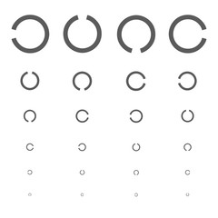 視力検査　検査　眼科　イラスト　アイコン