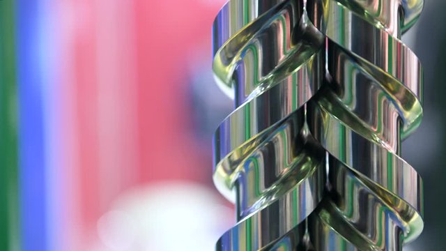 Rotating screw augers, the main part of the extruder