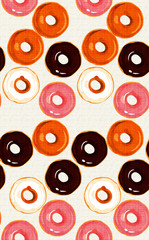 Elagance mix object pattern with color backgound