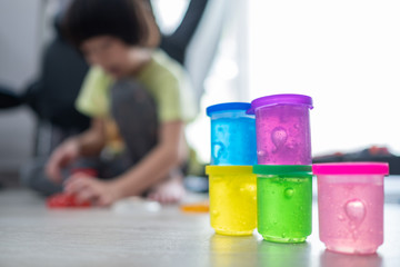 slime on the floor, toy for kid
