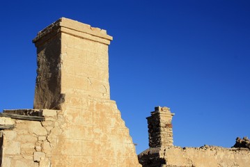 Ruins in the Australian desert.