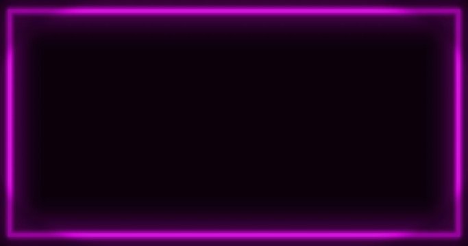 Animation of neon pink line on black background